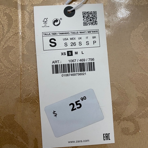 ZARA CROPPED BUTTON DOWN CARDIGAN - Picture 4 of 4